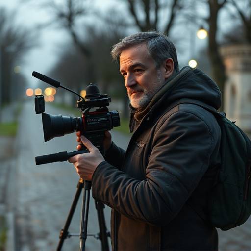 Jean-Paul Lemaire dirigeant une sc√®ne sur un plateau de tournage en r√©gion parisienne